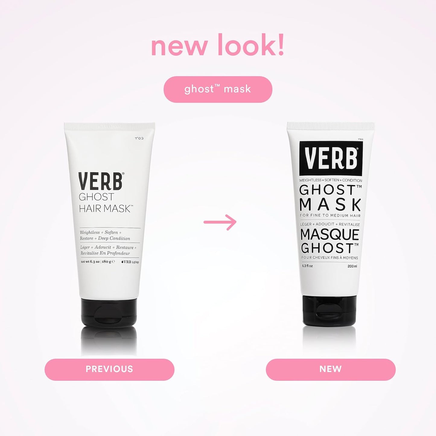"Verb Ghost Hair Mask - Deep conditioning treatment for weightless hydration."
