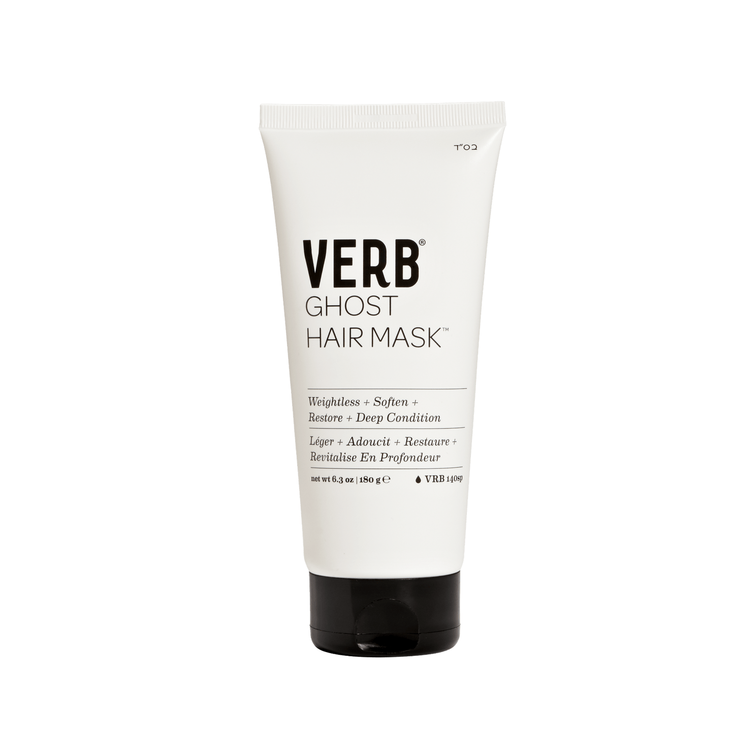 Image of Ghost Hair Mask on a clean white background, showcasing its sleek packaging and lightweight formula."