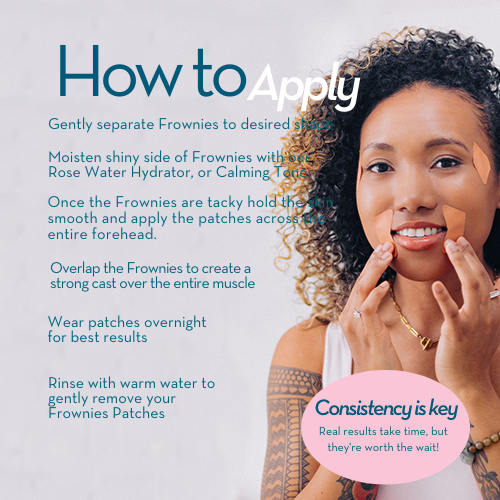 How to apply Frownies Facial Patches for eyes and mouth wrinkles