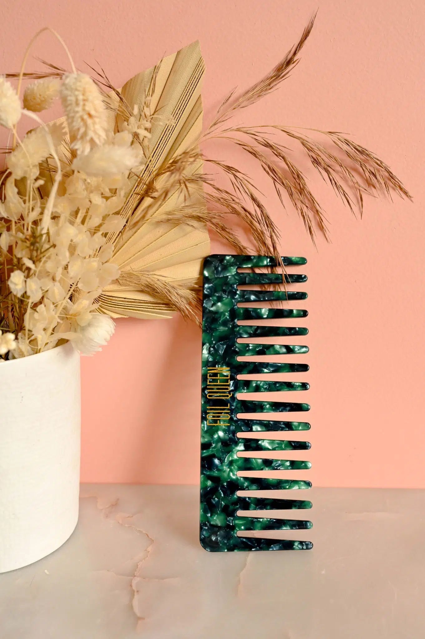 Foil Queen Comb - Emerald