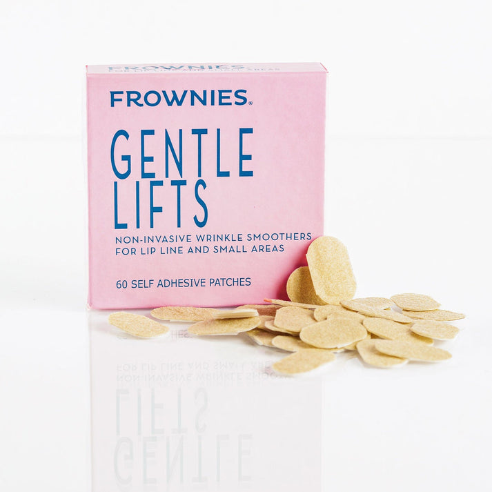 Frownies Gentle Lifts box with adhesive wrinkle patches displayed