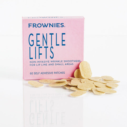 Frownies Gentle Lifts box with adhesive wrinkle patches displayed
