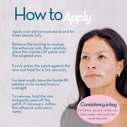 How to apply Frownies Gentle Lifts for wrinkle smoothing