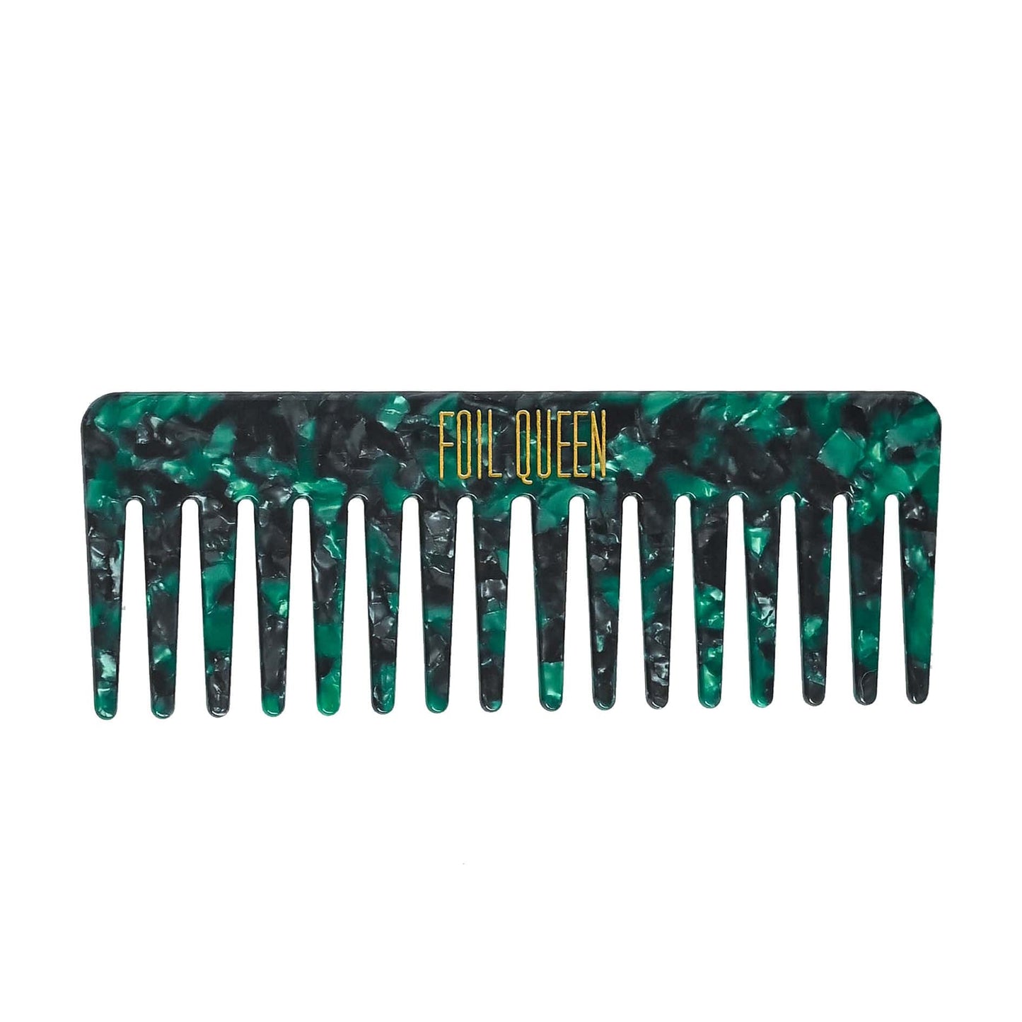 Foil Queen Comb - Emerald