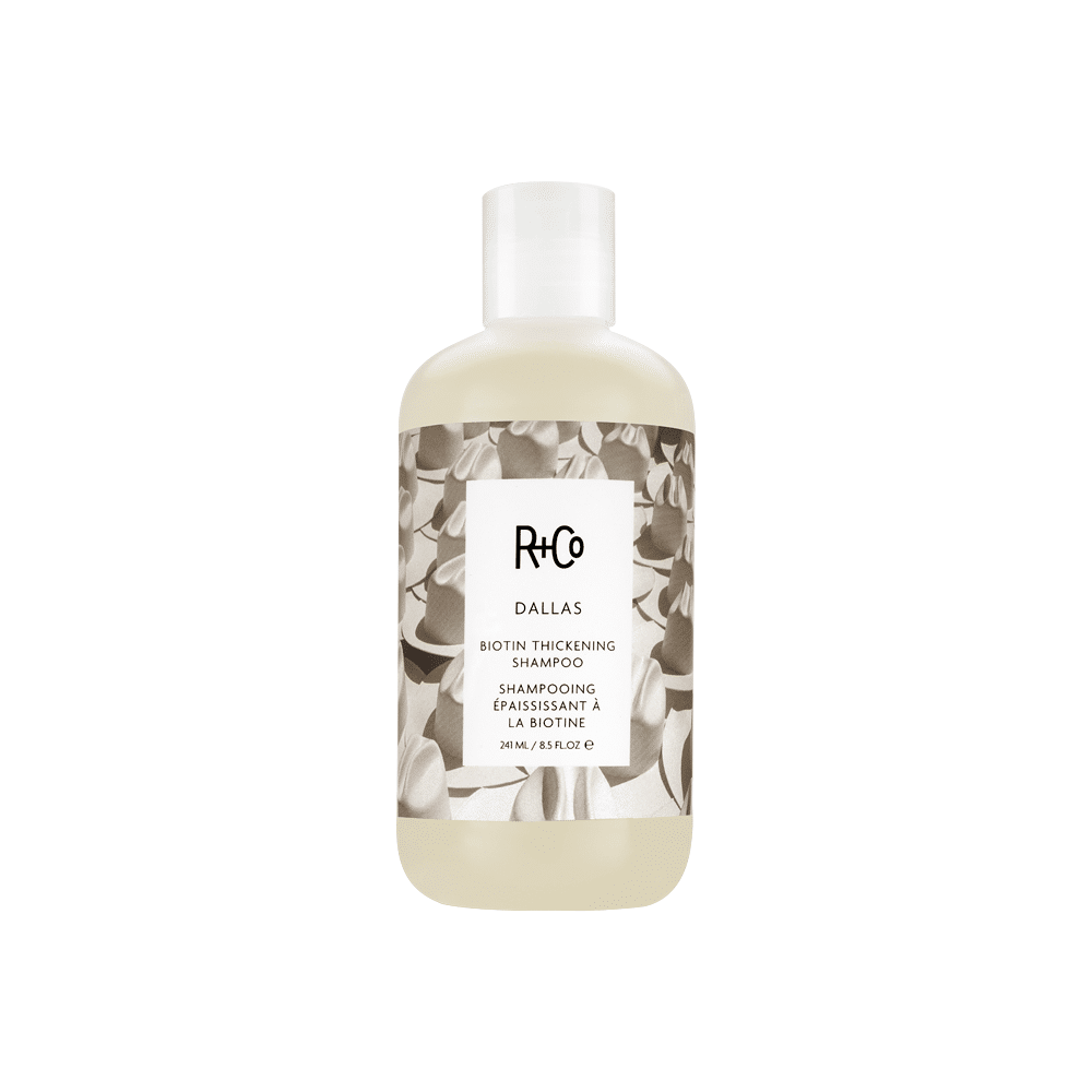 <img src="path-to-image.jpg" alt="DALLAS Biotin Thickening Shampoo for thicker, fuller hair with Biotin, Coconut Oil, and Saw Palmetto for healthy, shiny hair"/>
