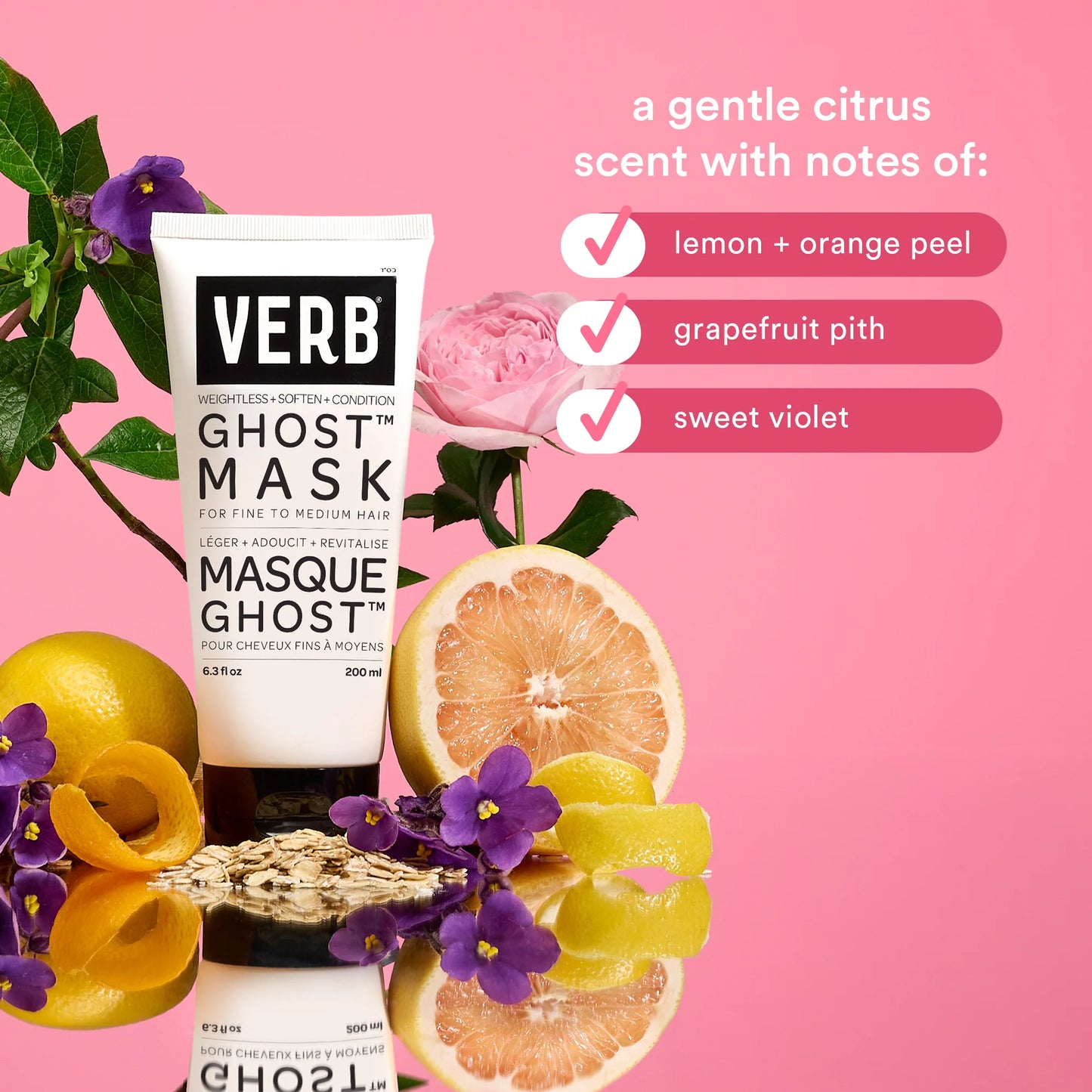 "Verb Ghost Hair Mask - Deep conditioning treatment for weightless hydration."