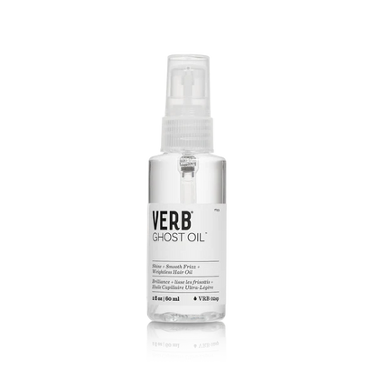 "Verb Ghost Oil - Weightless hair oil with moringa oil for shine and frizz control."