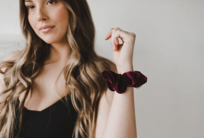 Zenchies Bordeaux Crush Scrunchie