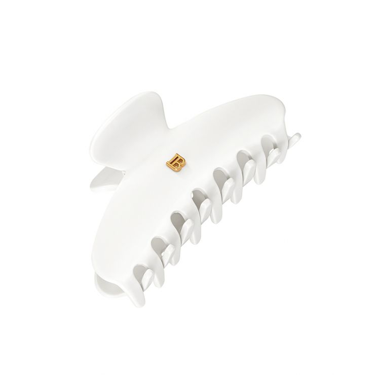 Balmain Couture | Medium Claw Clip in White