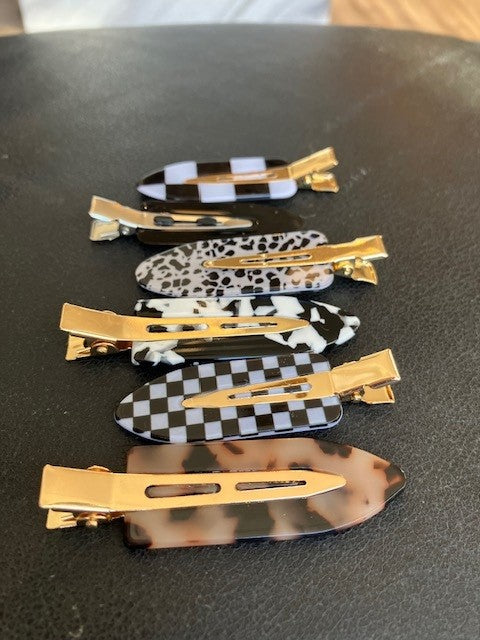 Creaseless Clips - Assorted Colours & Patterns