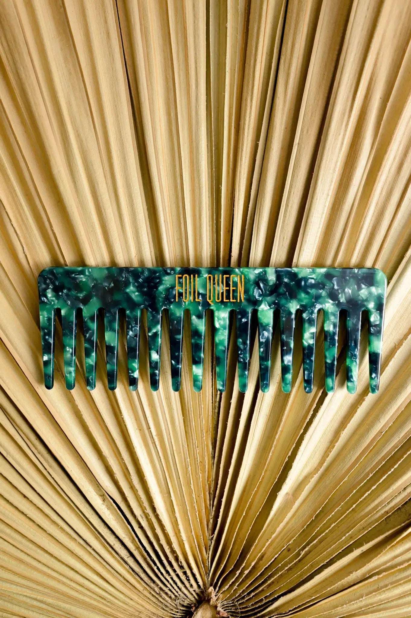 Foil Queen Comb - Emerald