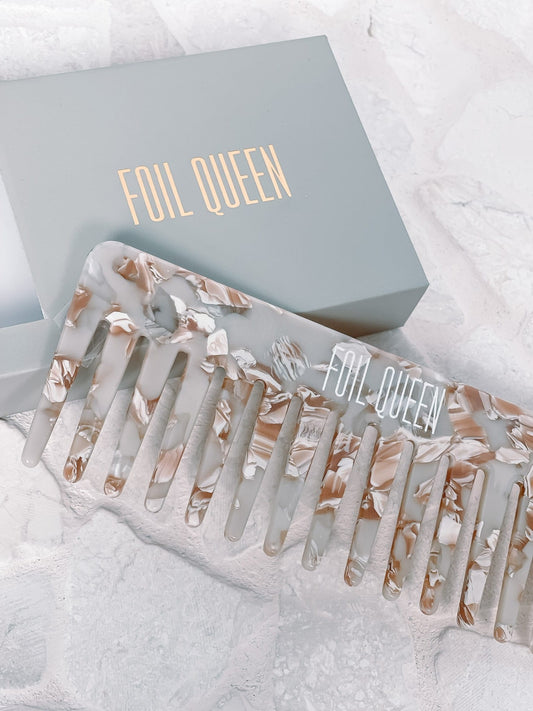 Foil Queen Comb - Beige