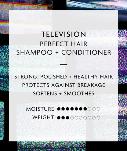 <img src="path-to-your-image2.jpg" alt="Television Shampoo travel size for soft, shiny hair with Juniper Berry Extract" />
