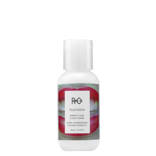<img src="path-to-your-image.jpg" alt="Television Conditioner travel size for soft, shiny, and healthy hair, enriched with Babassu Seed Oil, ideal for all hair types" />
