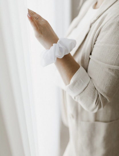 Zenchies Voile Chardonnay Scrunchie