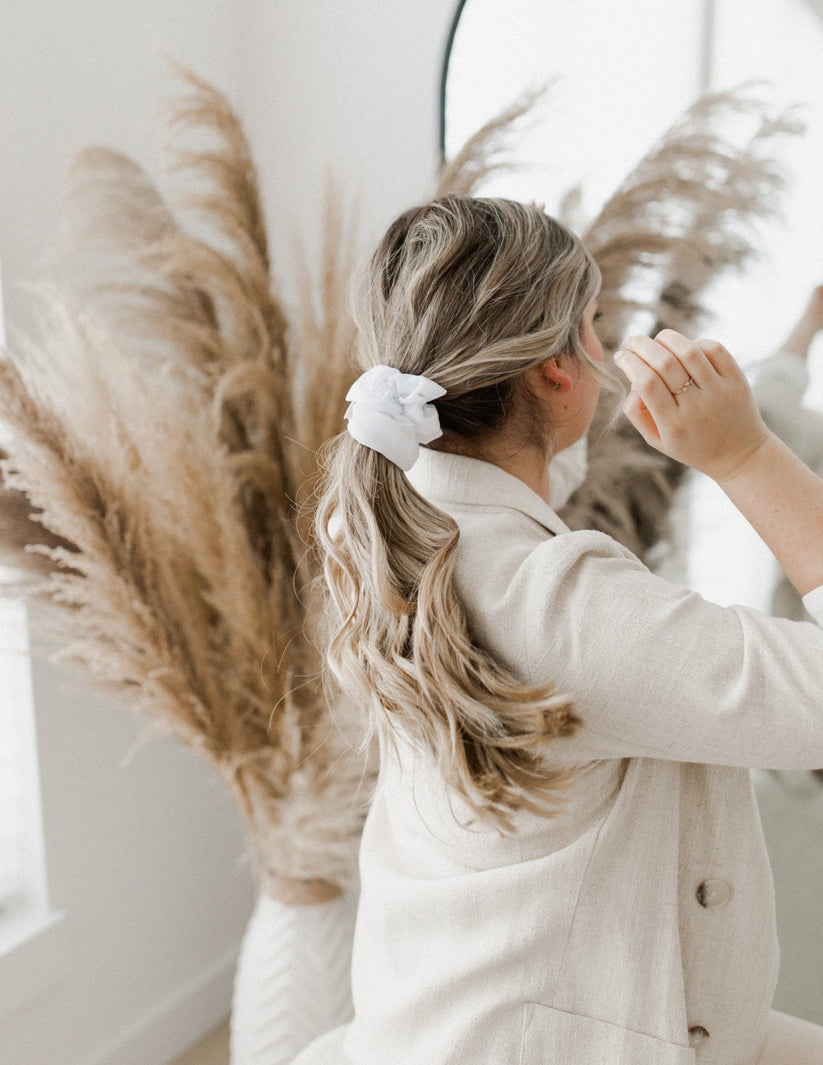 Zenchies Voile Chardonnay Scrunchie